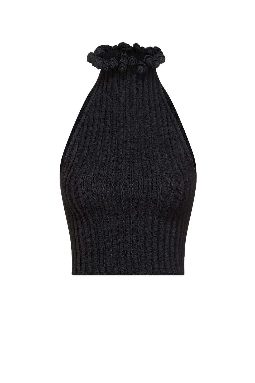 Image 1 of ALAÏA Halter Top in Noir Alaia