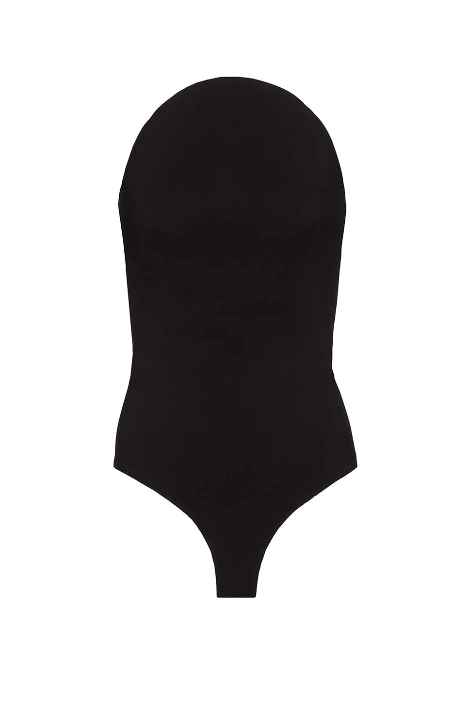Image 1 of ALAÏA ALAΪA Curved Bodysuit in Noir Alaia