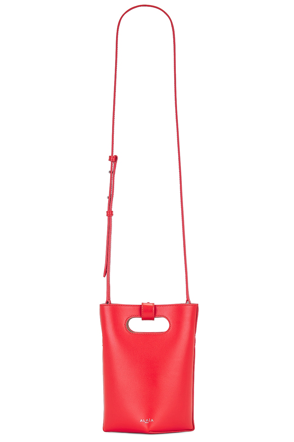 ALAÏA Folded Small Tote Bag in Red