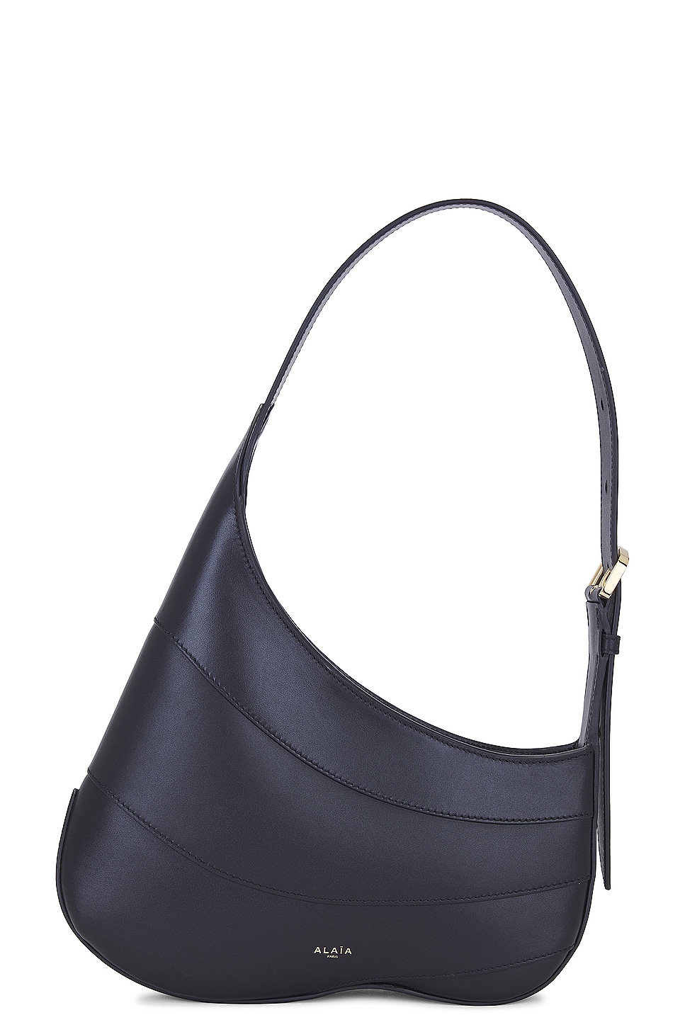 ALAÏA Djinn Zipped Hobo Bag in Black