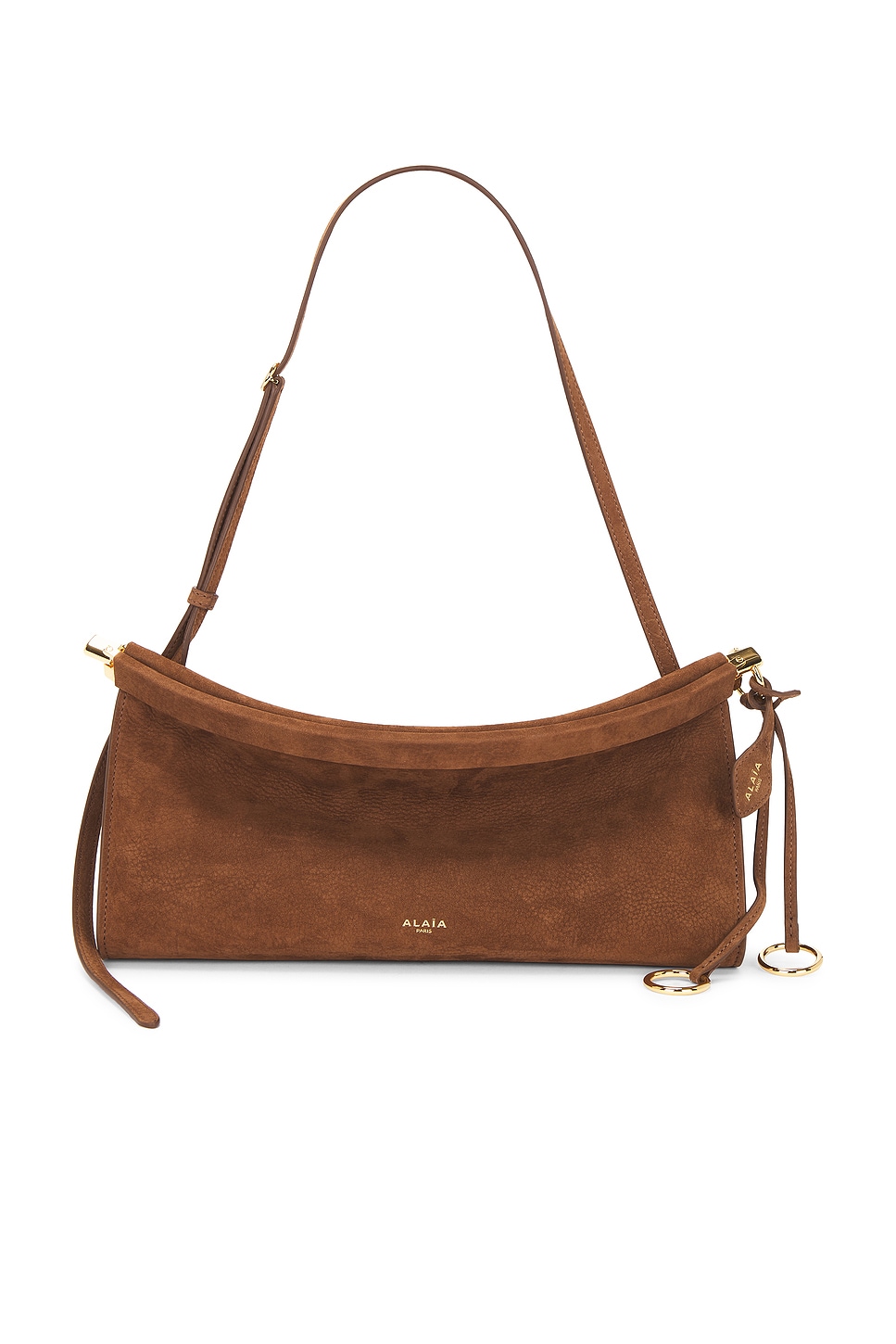 ALAÏA Medium East West Bag in Brown