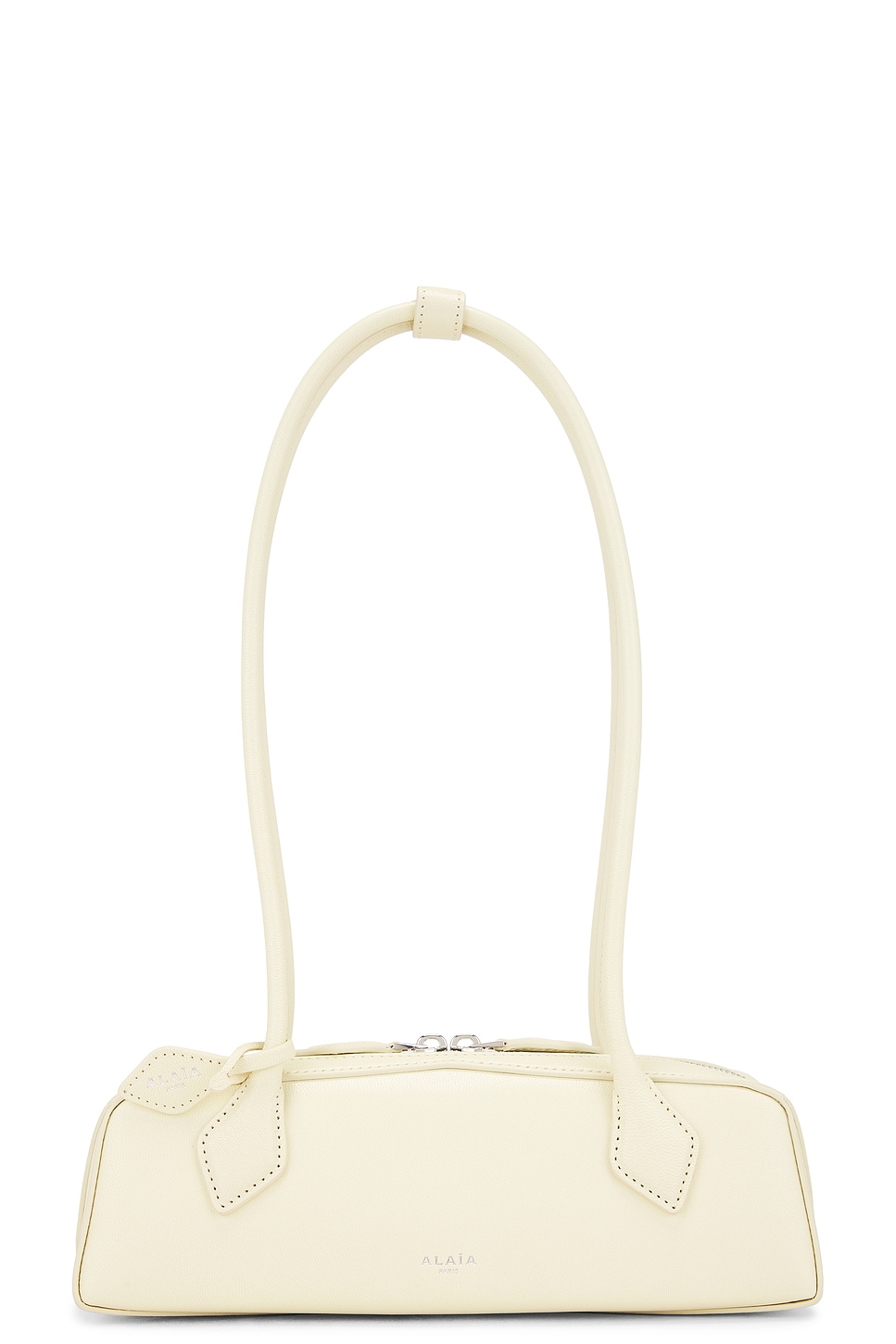 ALAÏA Small Le Teckel Bag in Lemon,Cream