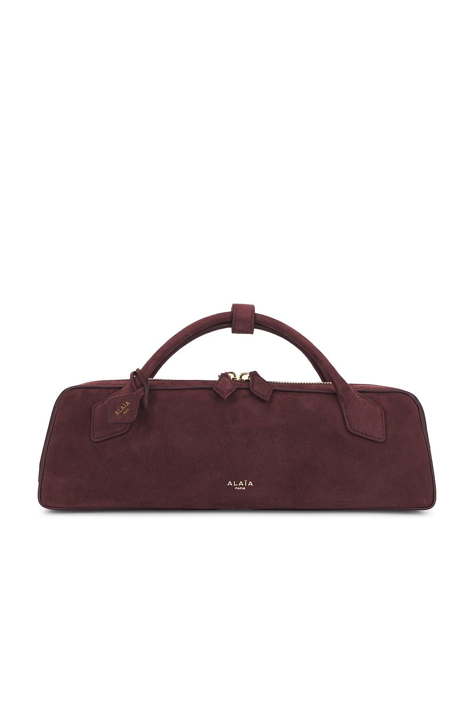 ALAÏA Teckel Clutch in Wine