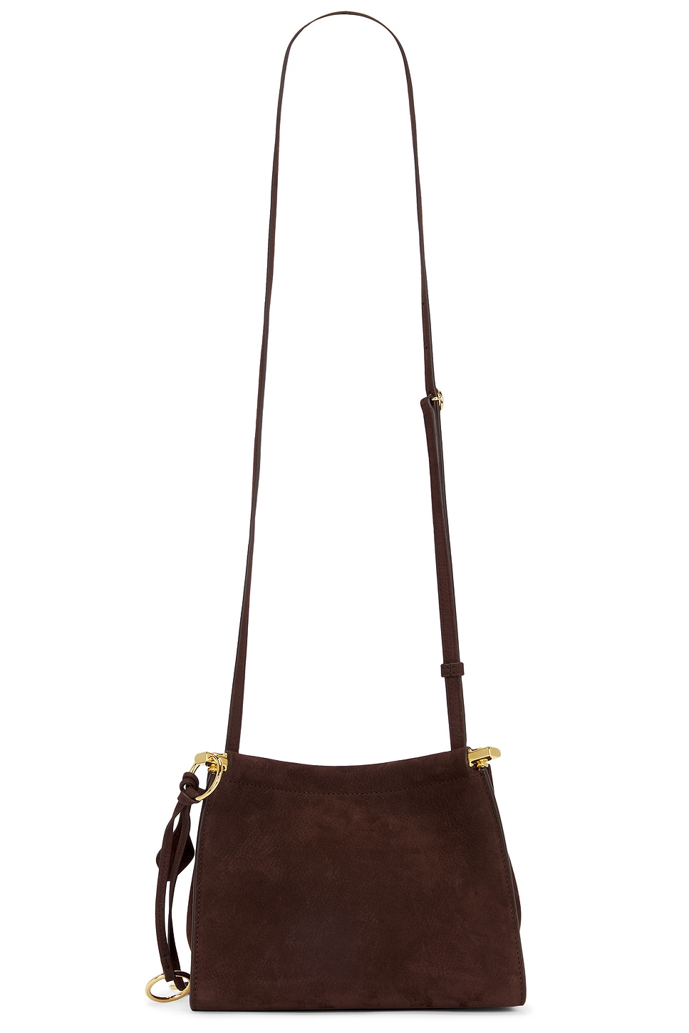 Alaïa Le Click Medium Square Bag In Nubuck In Brown
