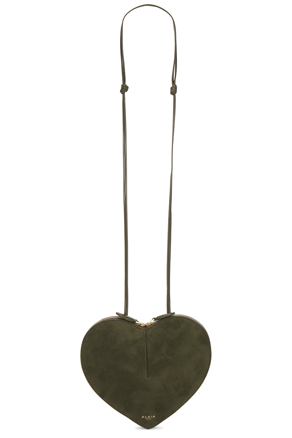 Alaïa Le Coeur Shoulder Bag In Green