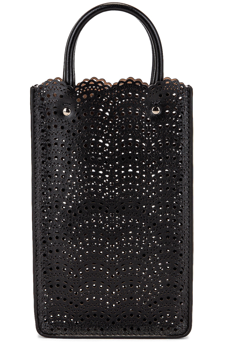 ALAÏA Garance Phone Bag in Black