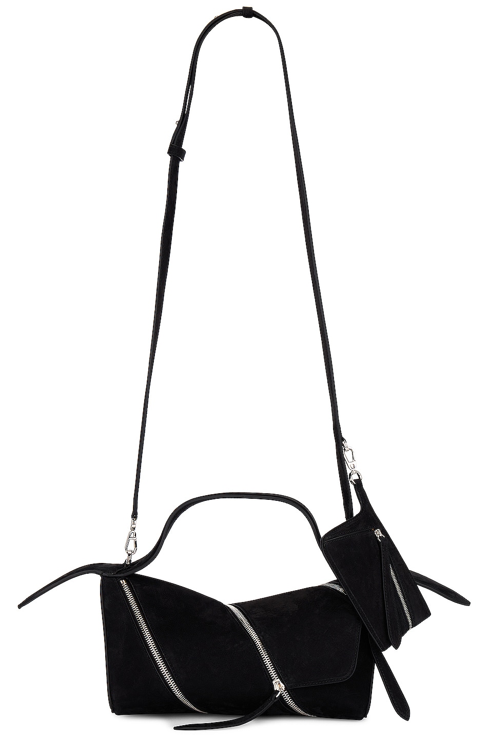 ALAÏA Le Zip Shoulder Bag in Black