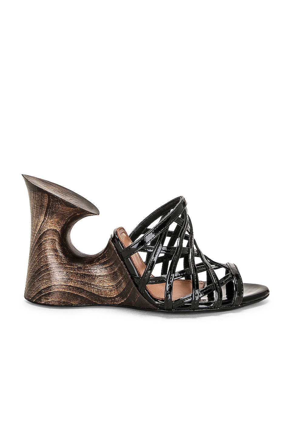 Image 1 of ALAÏA Sculpture Mule Sandal in Noir
