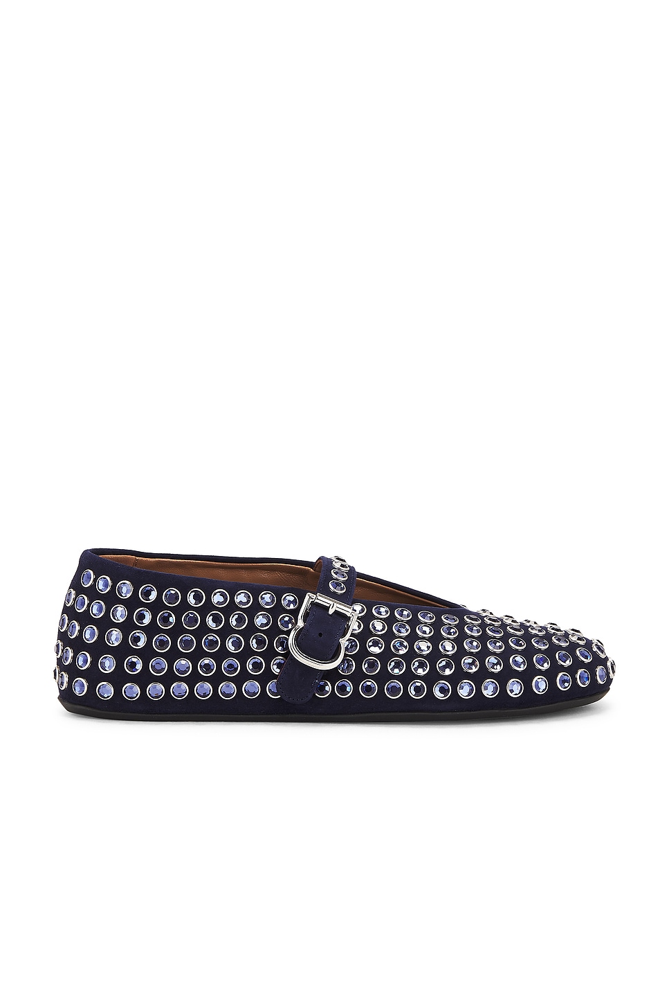 Image 1 of ALAÏA Ballet Flat in Blue Fonce