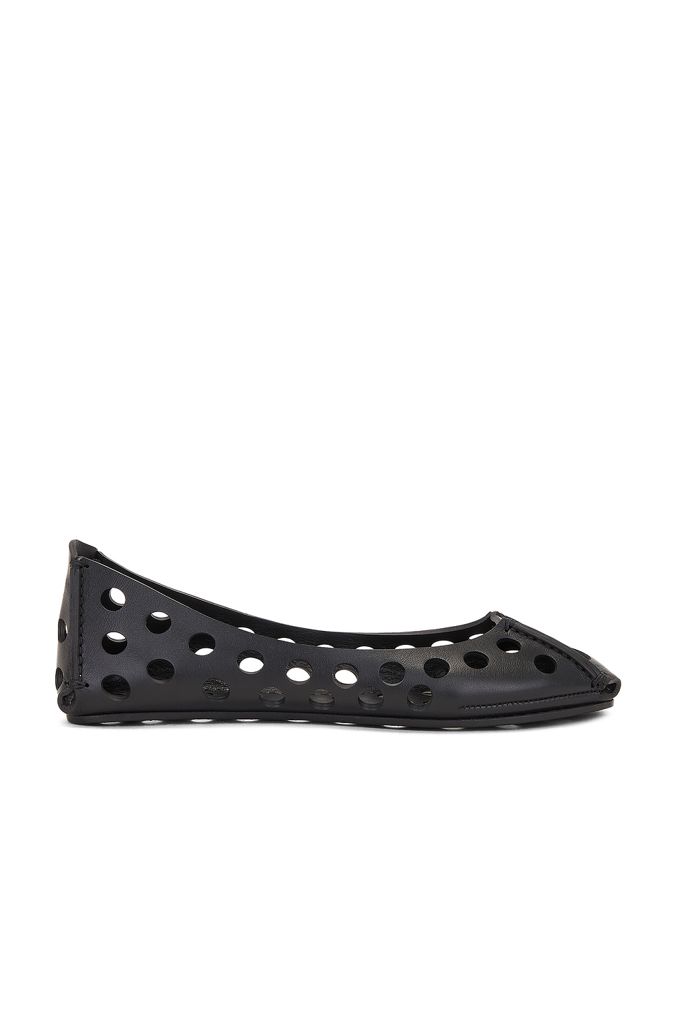 Shop Alaïa Ballet Flat In Noir