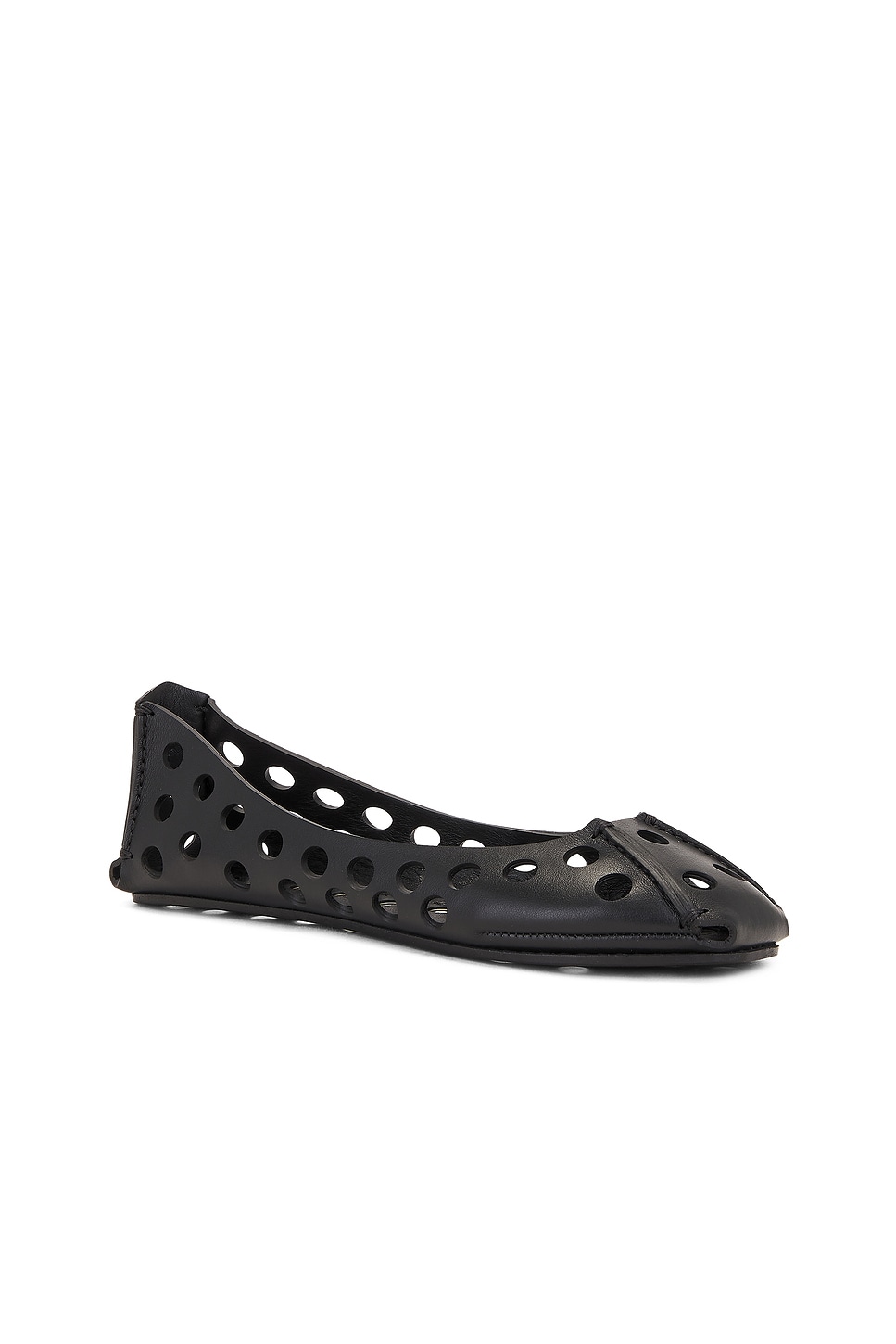 Shop Alaïa Ballet Flat In Noir