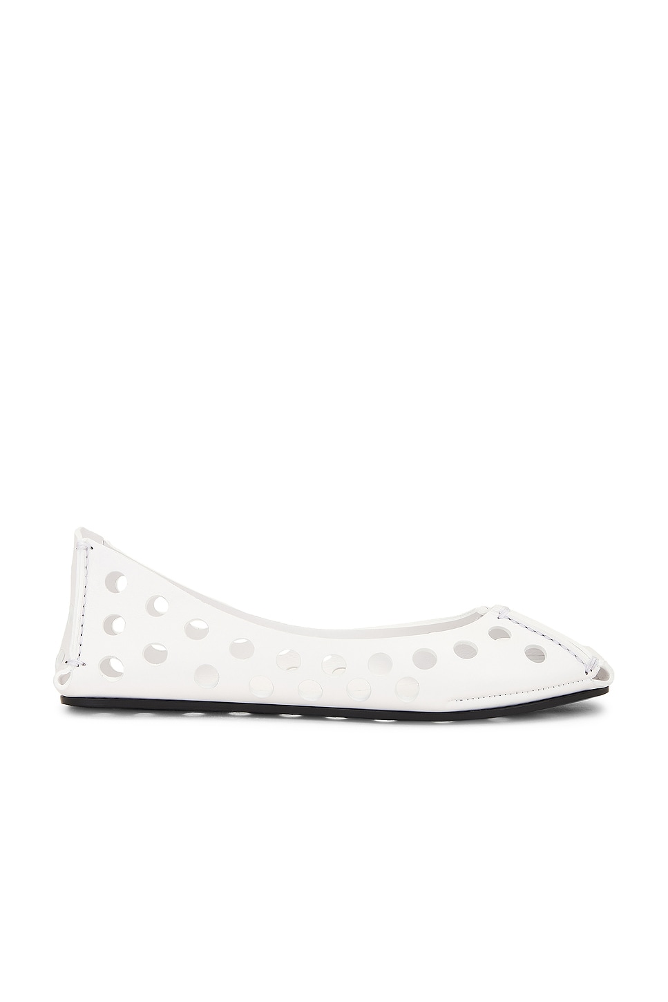 Image 1 of ALAÏA Ballet Flat in Blanc Optique