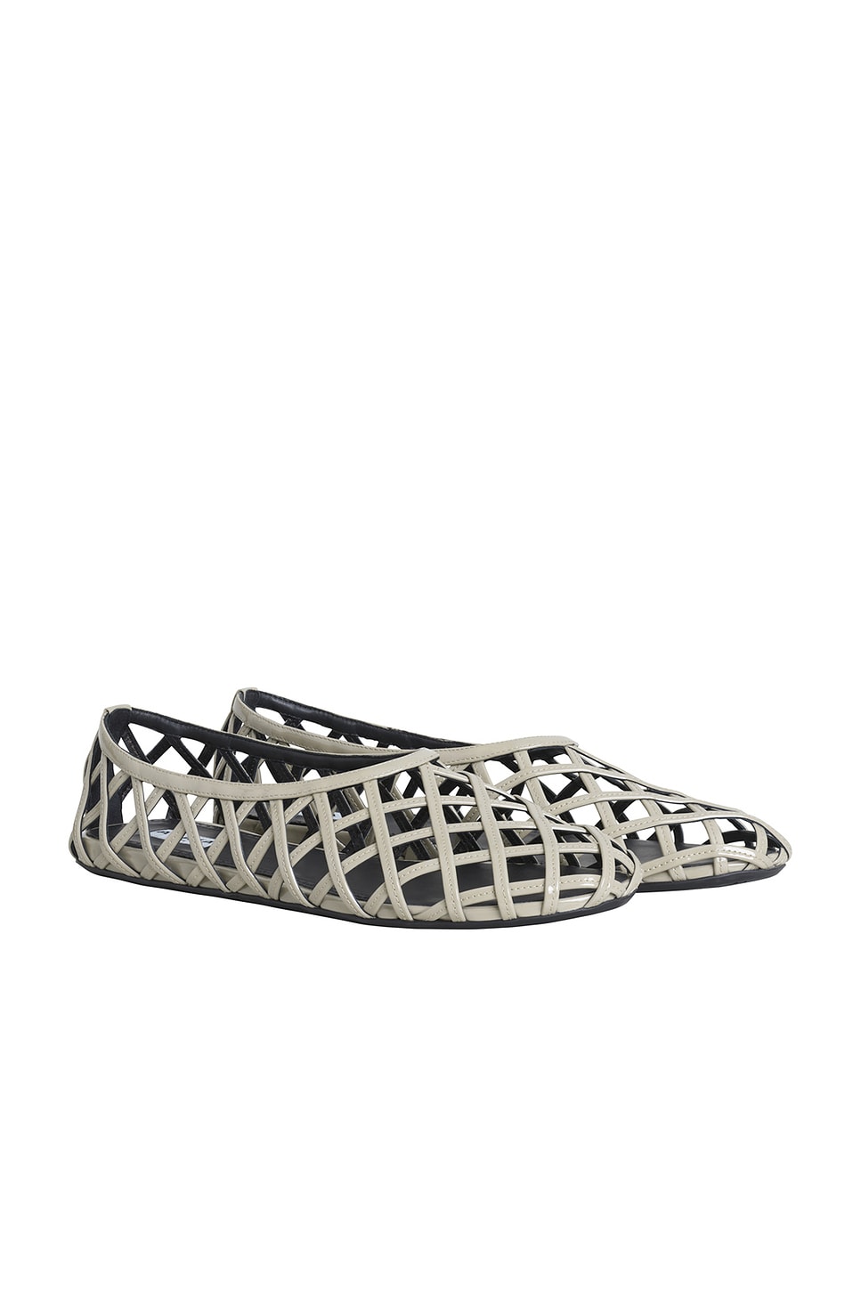 Image 1 of ALAÏA Ballerina Flat in Grege
