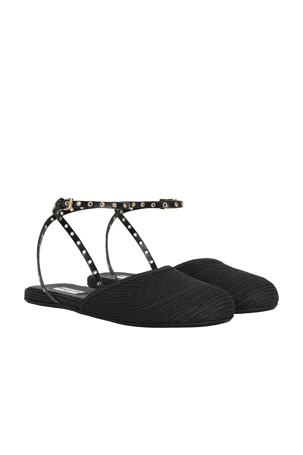 Image 1 of ALAÏA Flat Sandal in Noir