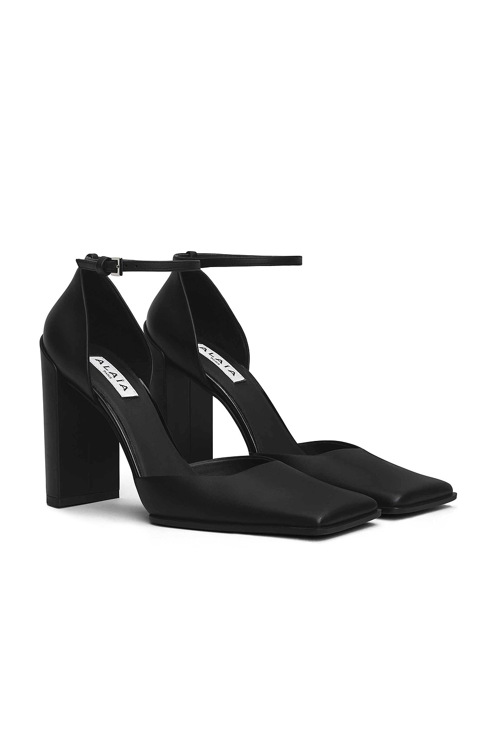 Image 1 of ALAÏA D'Orsay Square Toe Pump in Noir