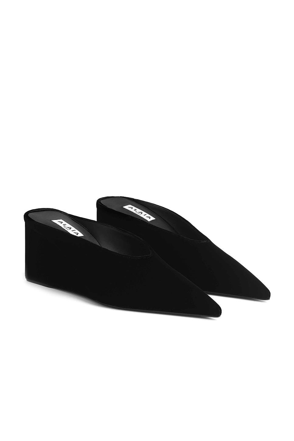 Image 1 of ALAÏA Wedge Mule in Noir