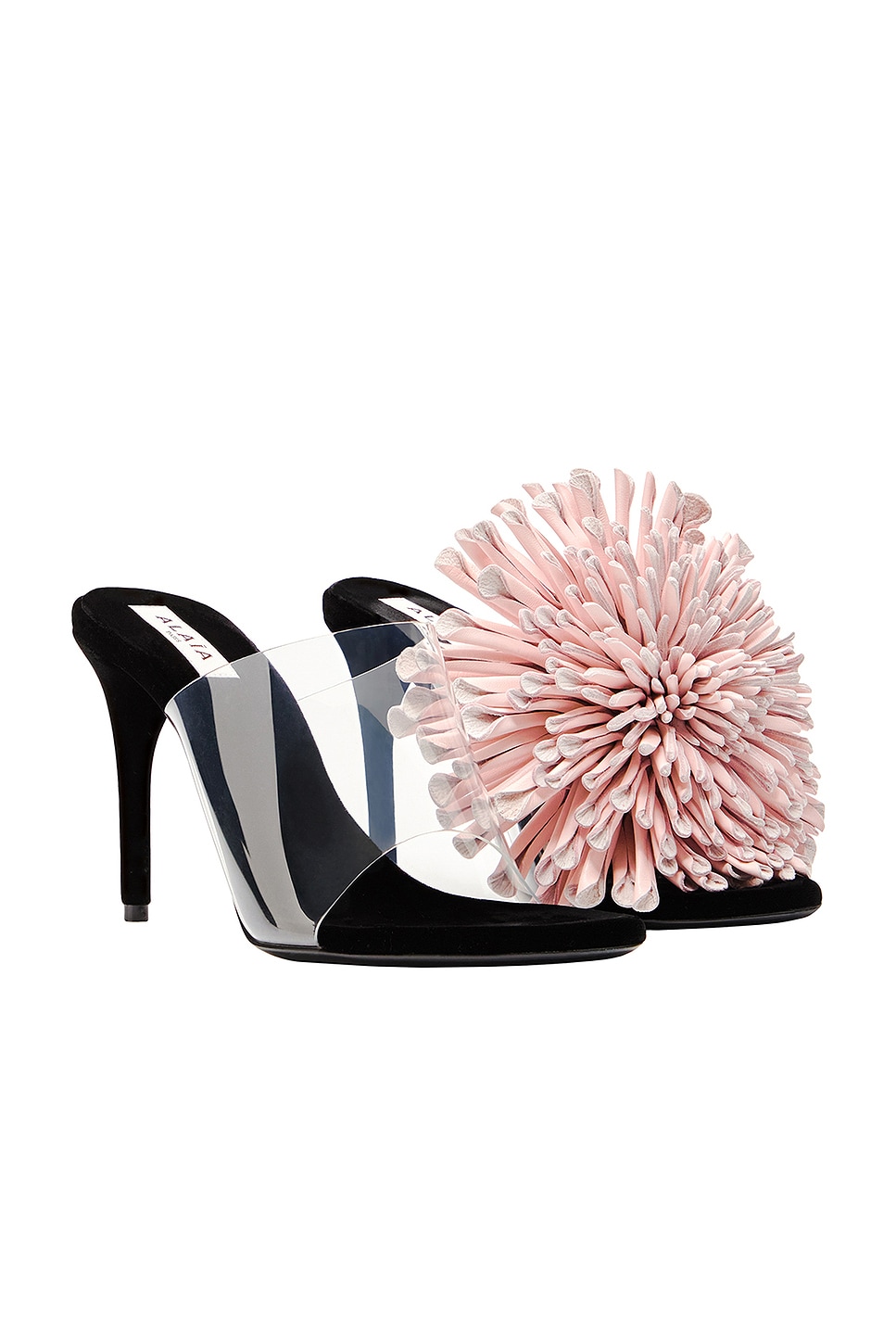 Image 1 of ALAÏA Mule Sandal in Rose Pale