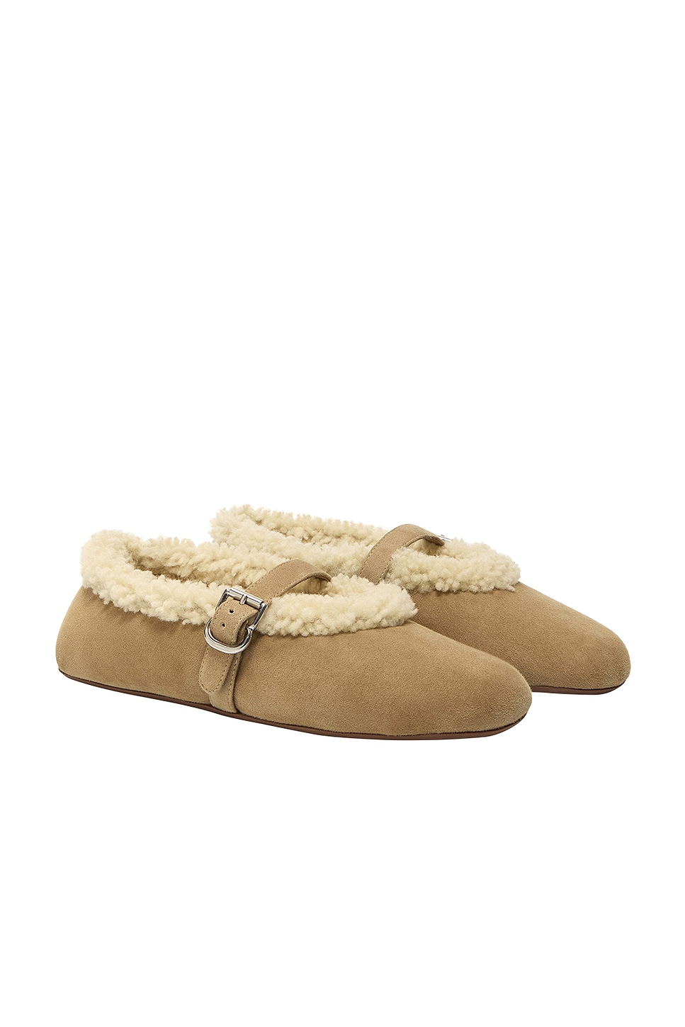 Image 1 of ALAÏA ALAΪA Ballet Flat in Camel