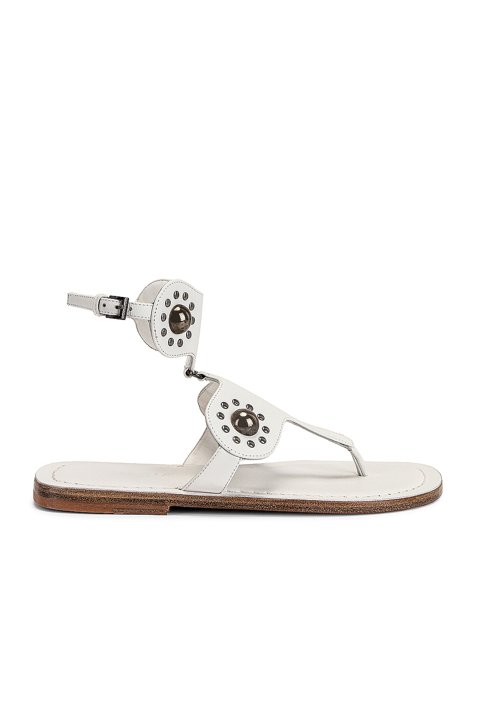 Image 1 of ALAÏA Stud Sandals in Blanc Craie