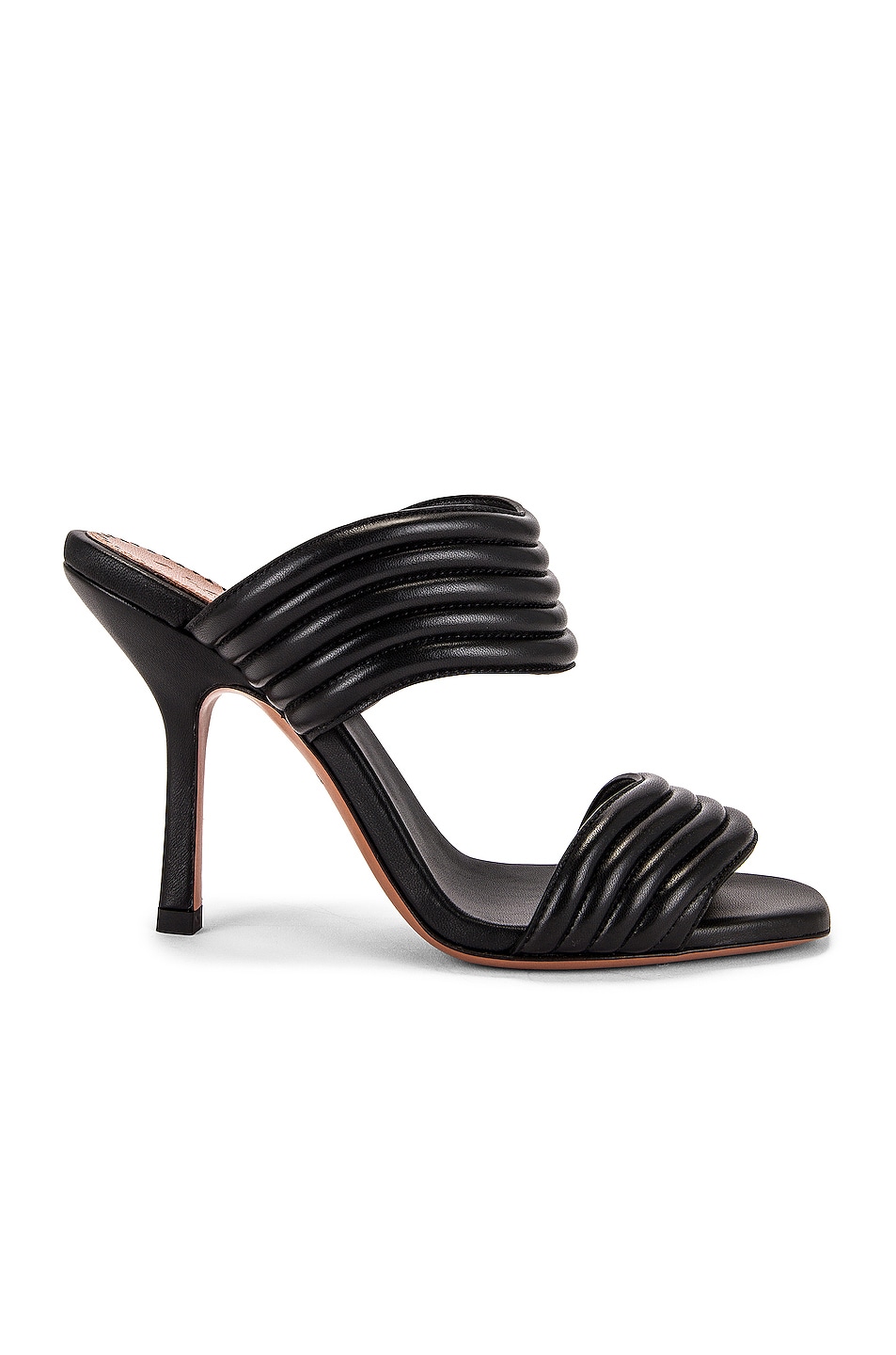 Image 1 of ALAÏA Leather Mules in Noir