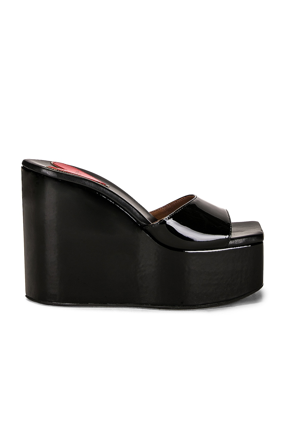 Image 1 of ALAÏA Color Wedge in Noir