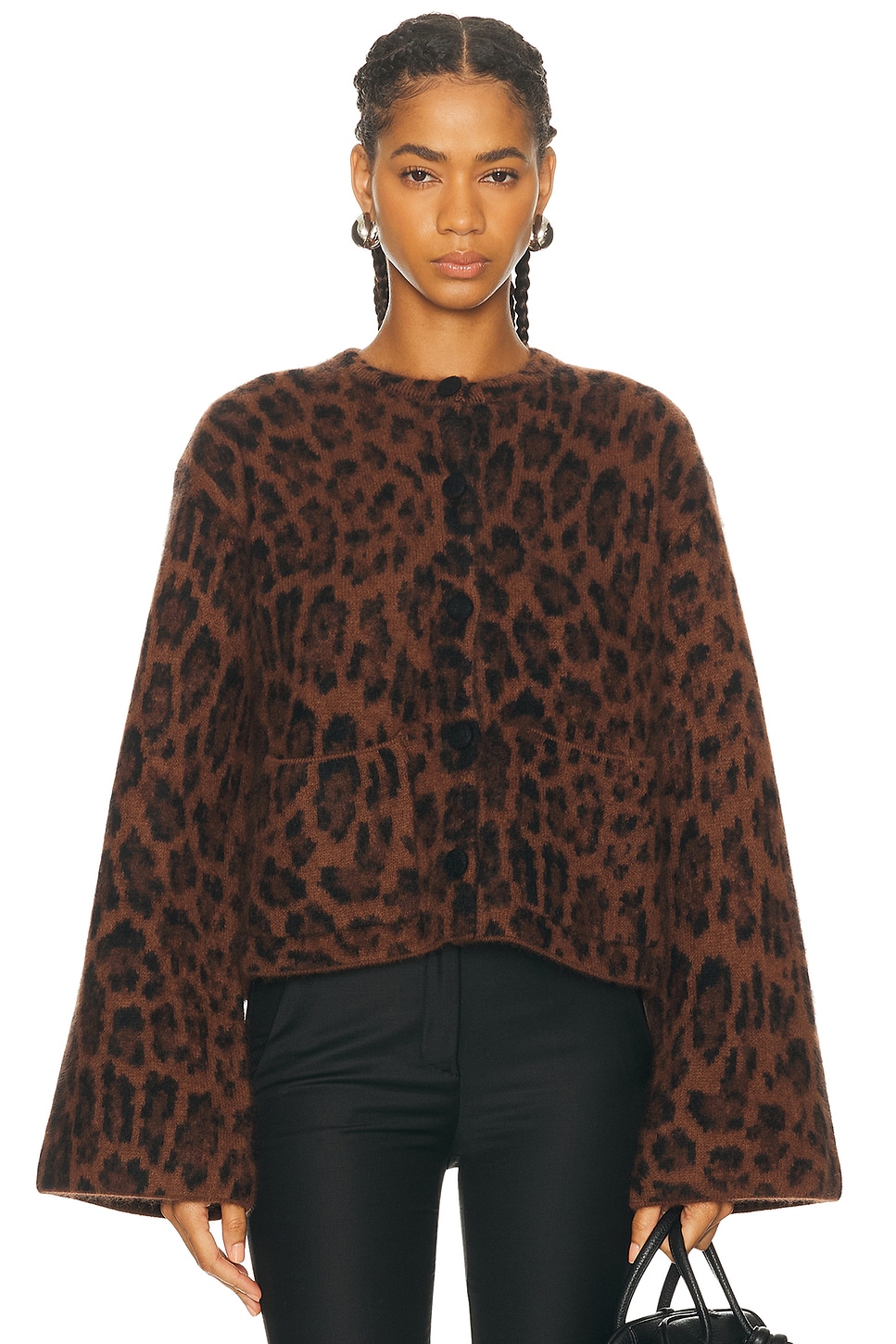 Image 1 of Adam Lippes Barret Jacket in Natural Leopard