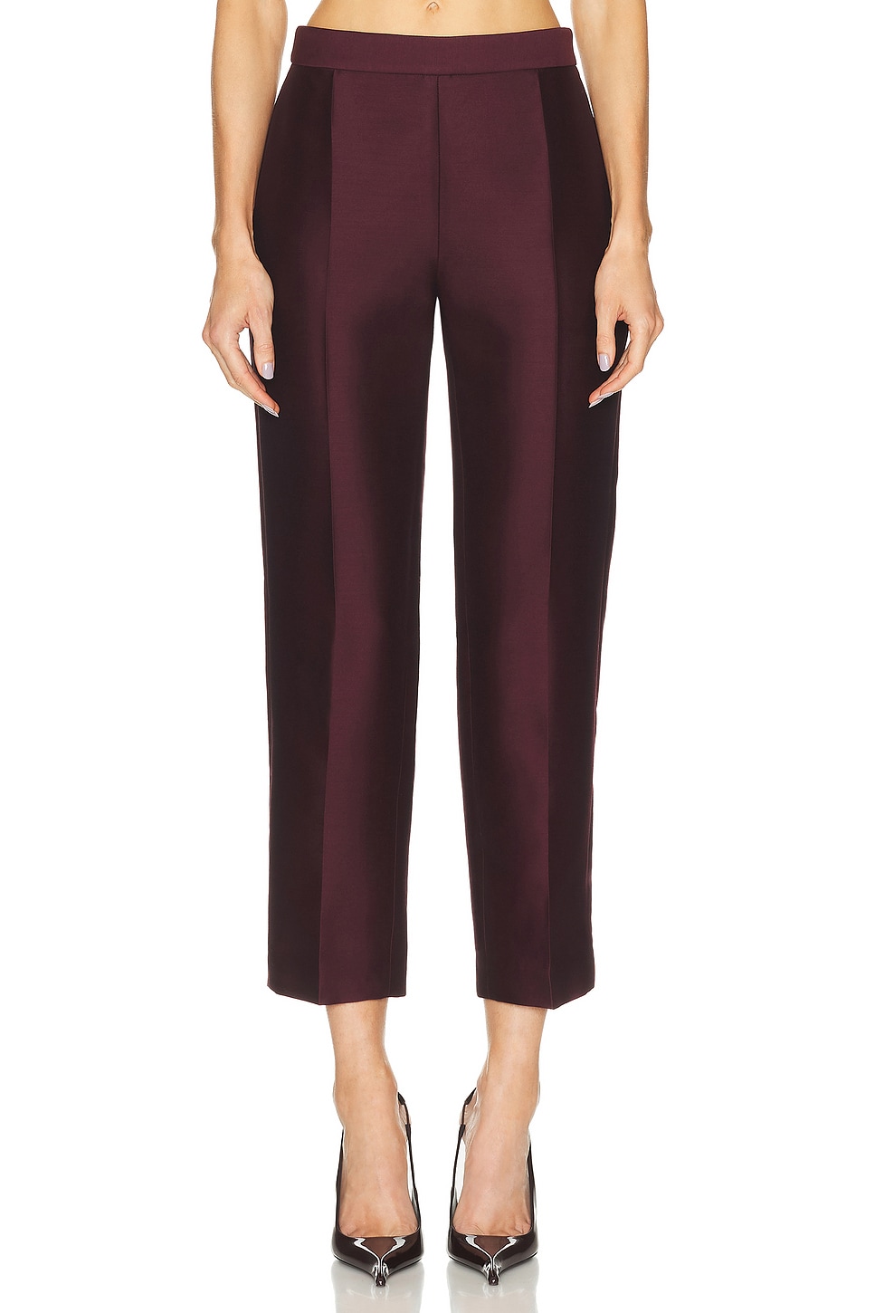 Image 1 of Adam Lippes Mika Pant in Aubergine