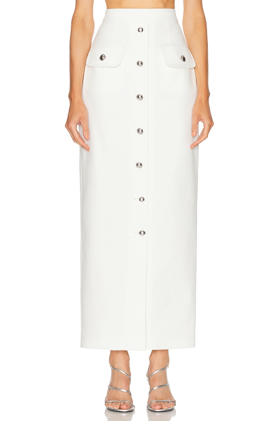 Adam Lippes Dakota Skirt In White