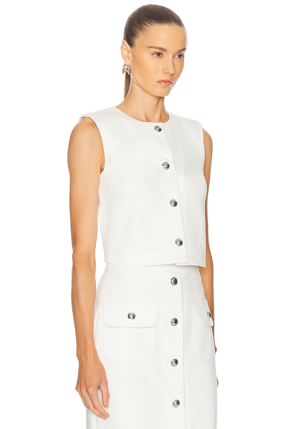 Adam Lippes Remo Top In White
