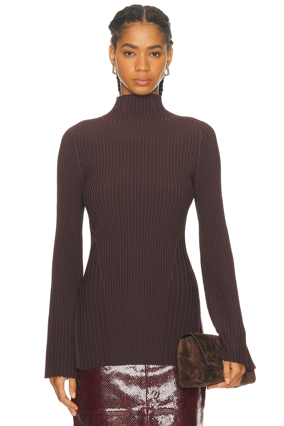 Image 1 of Adam Lippes Gaia Top in Mocha