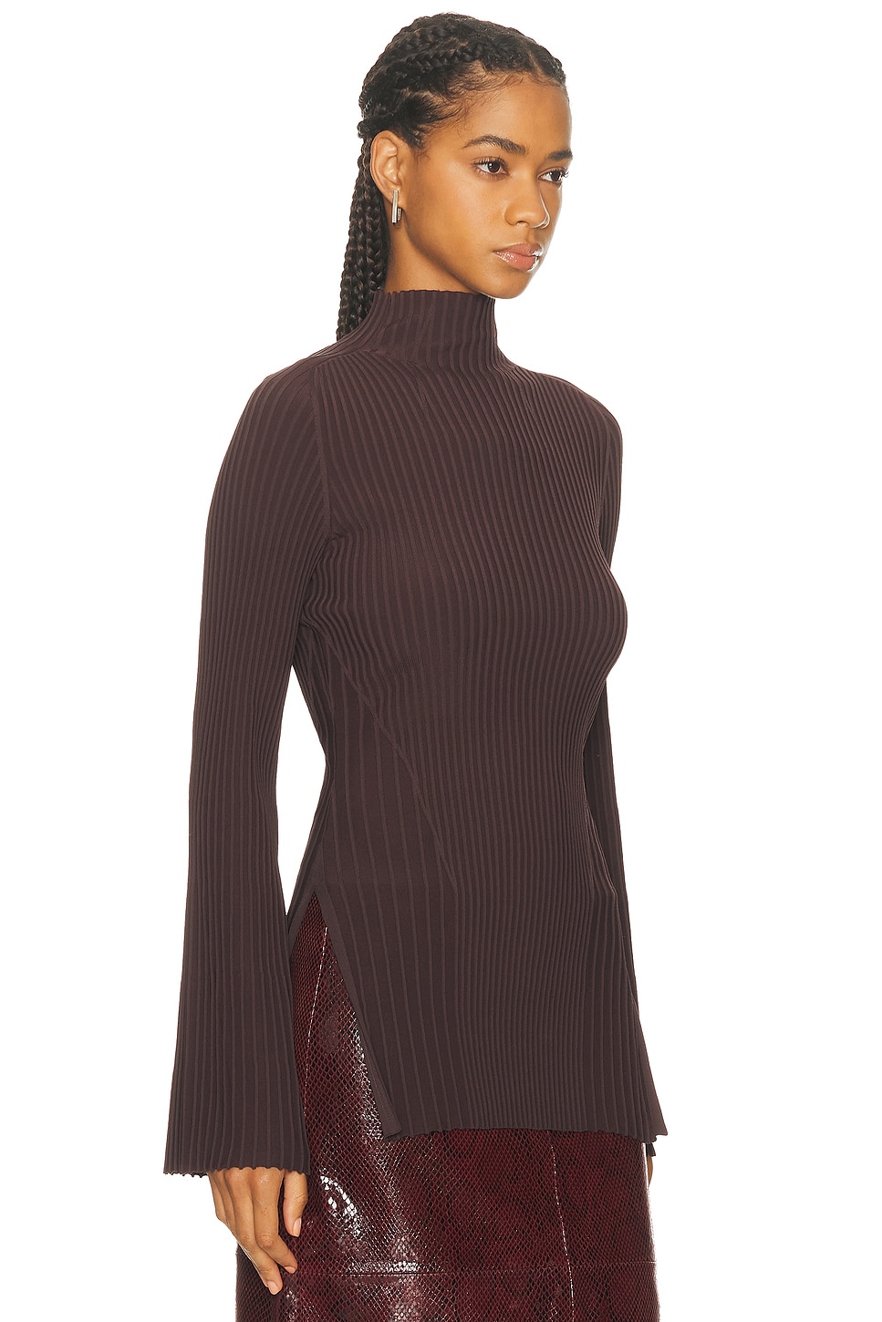 Adam Lippes Gaia Top In Brown