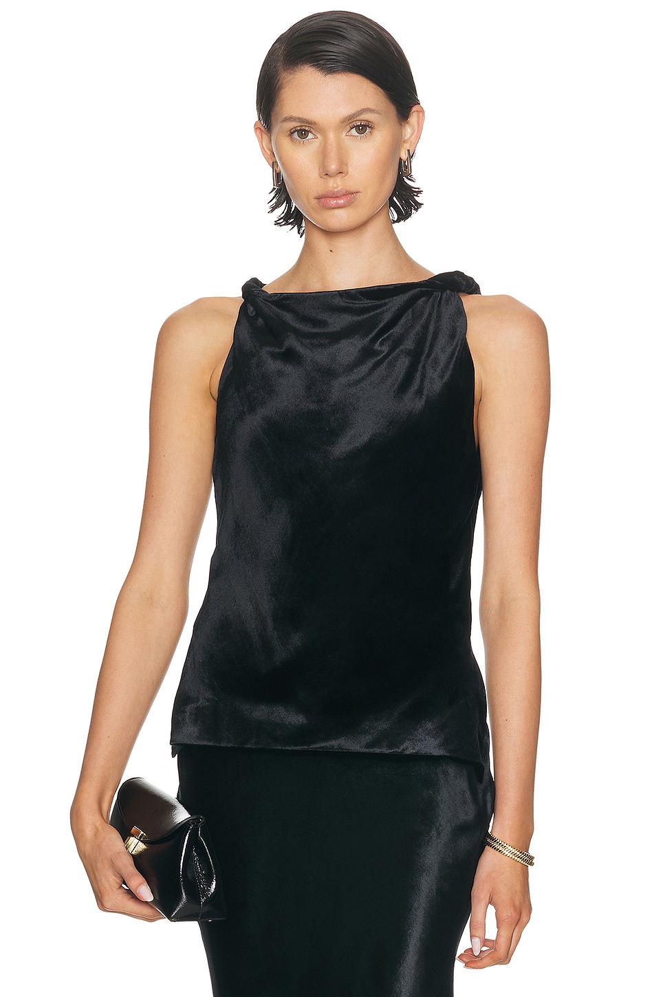 Image 1 of Adam Lippes Selima Top in Black