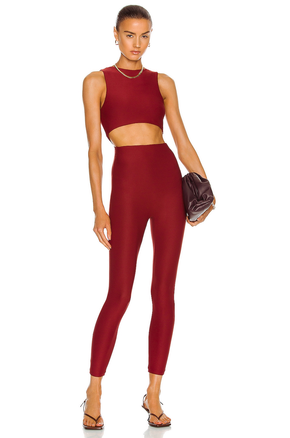 Image 1 of ALIX NYC Jodie Long Jumpsuit in Rouge
