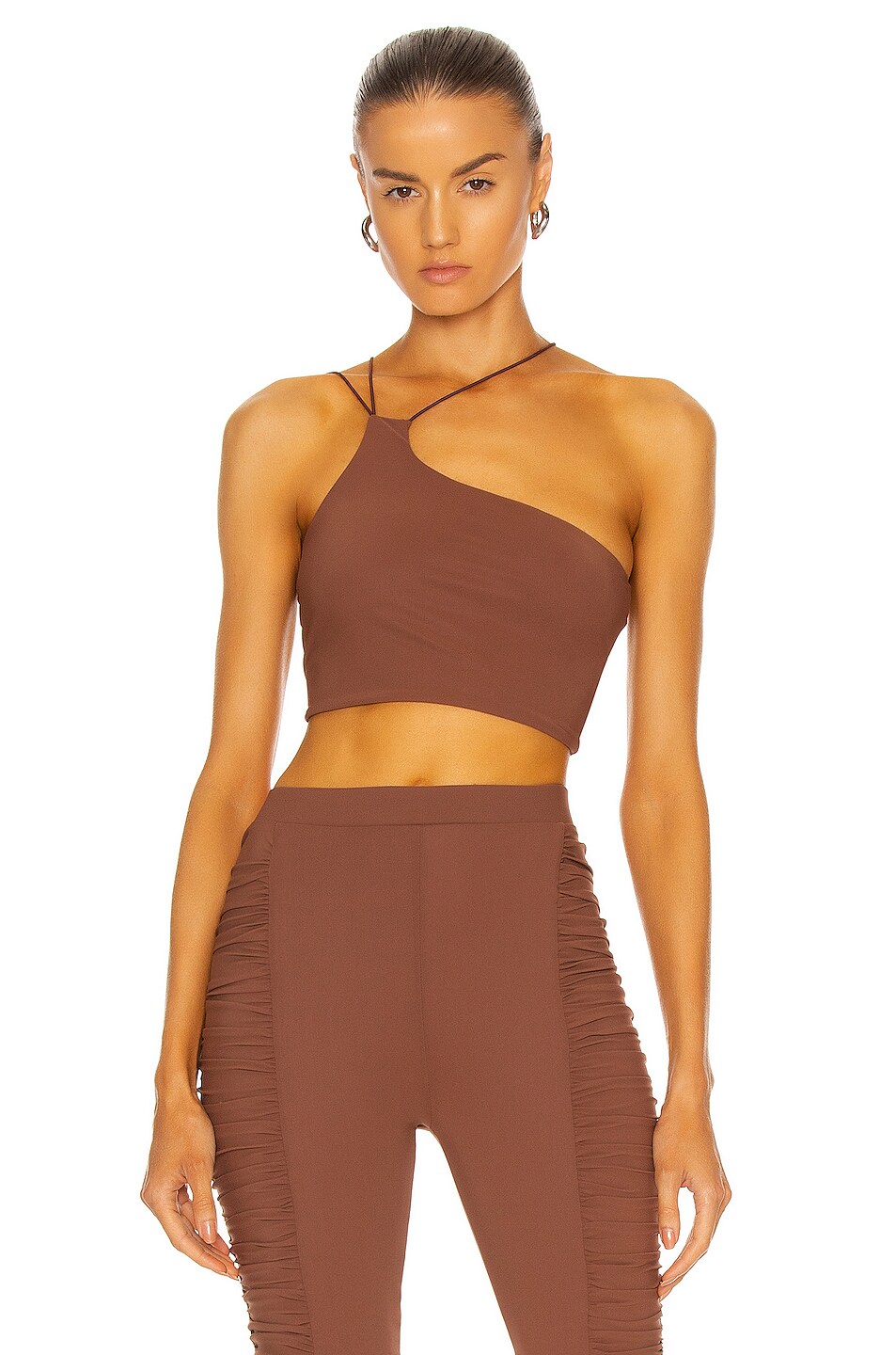 Image 1 of ALIX NYC Avon Crop Top in Chocolate