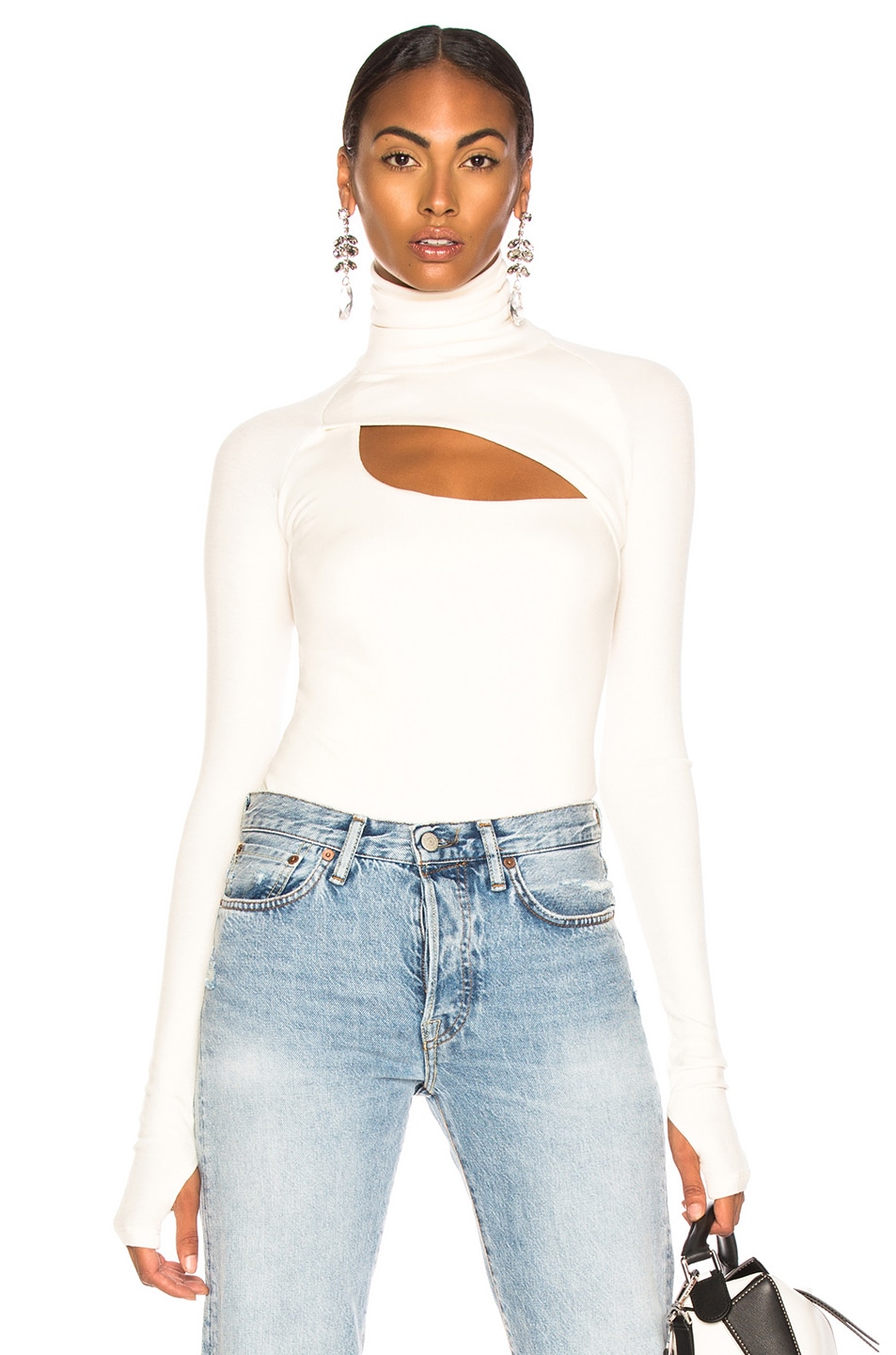 Image 1 of ALIX NYC Carder Bodysuit in Ivory