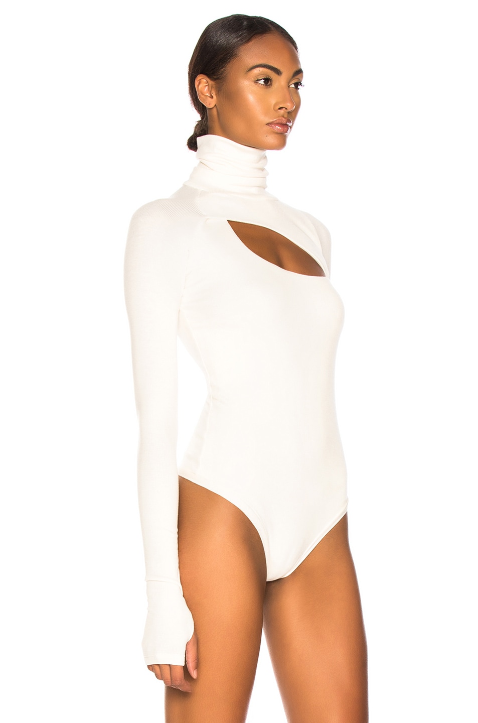 ALIX NYC Carder Bodysuit in Ivory FWRD