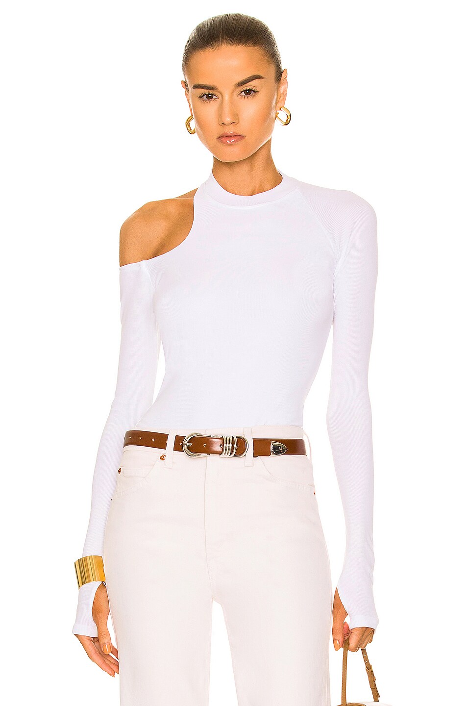 Image 1 of ALIX NYC Conner Bodysuit in White