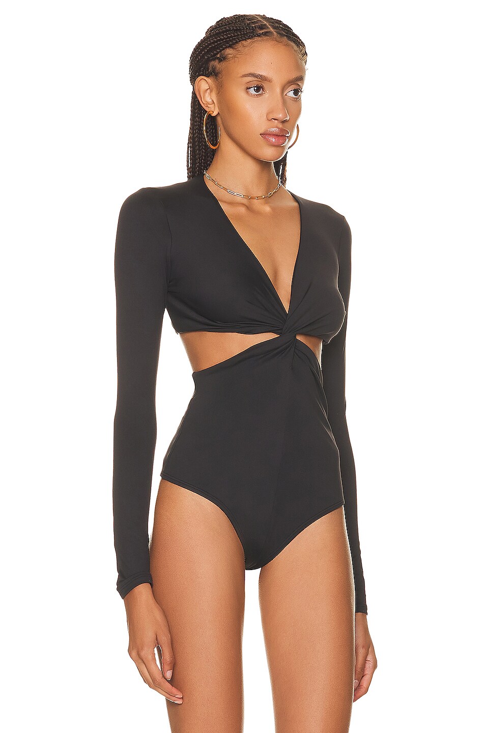ALIX NYC Lance Bodysuit in Black FWRD