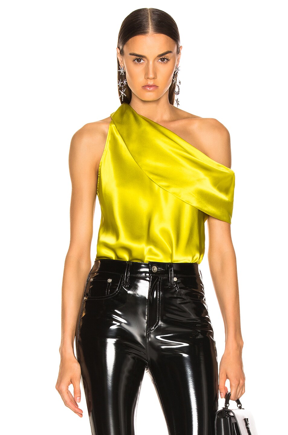 Image 1 of ALIX NYC Maiden Bodysuit in Chartreuse