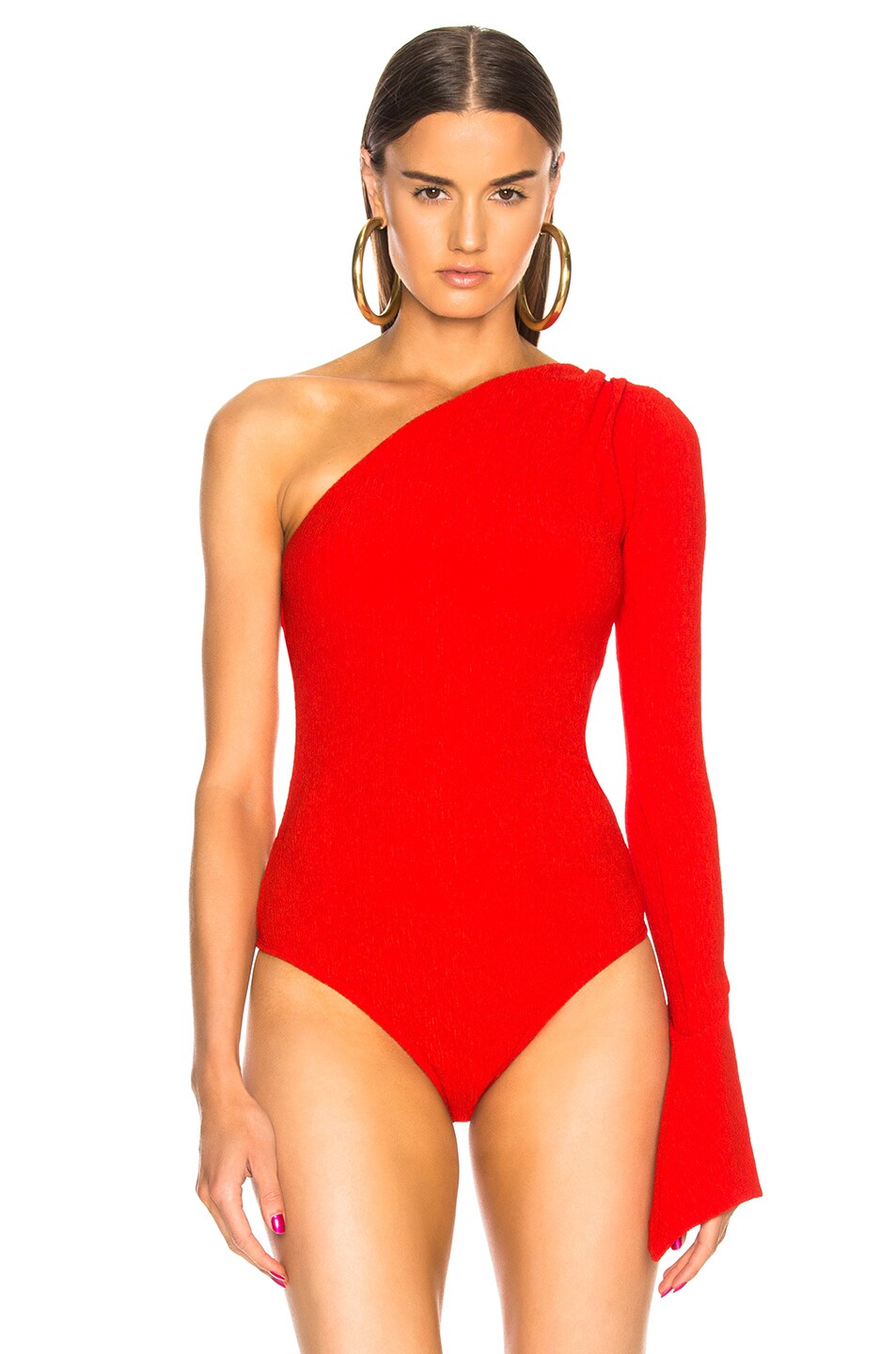 ALIX NYC Halsey Bodysuit in Lava FWRD
