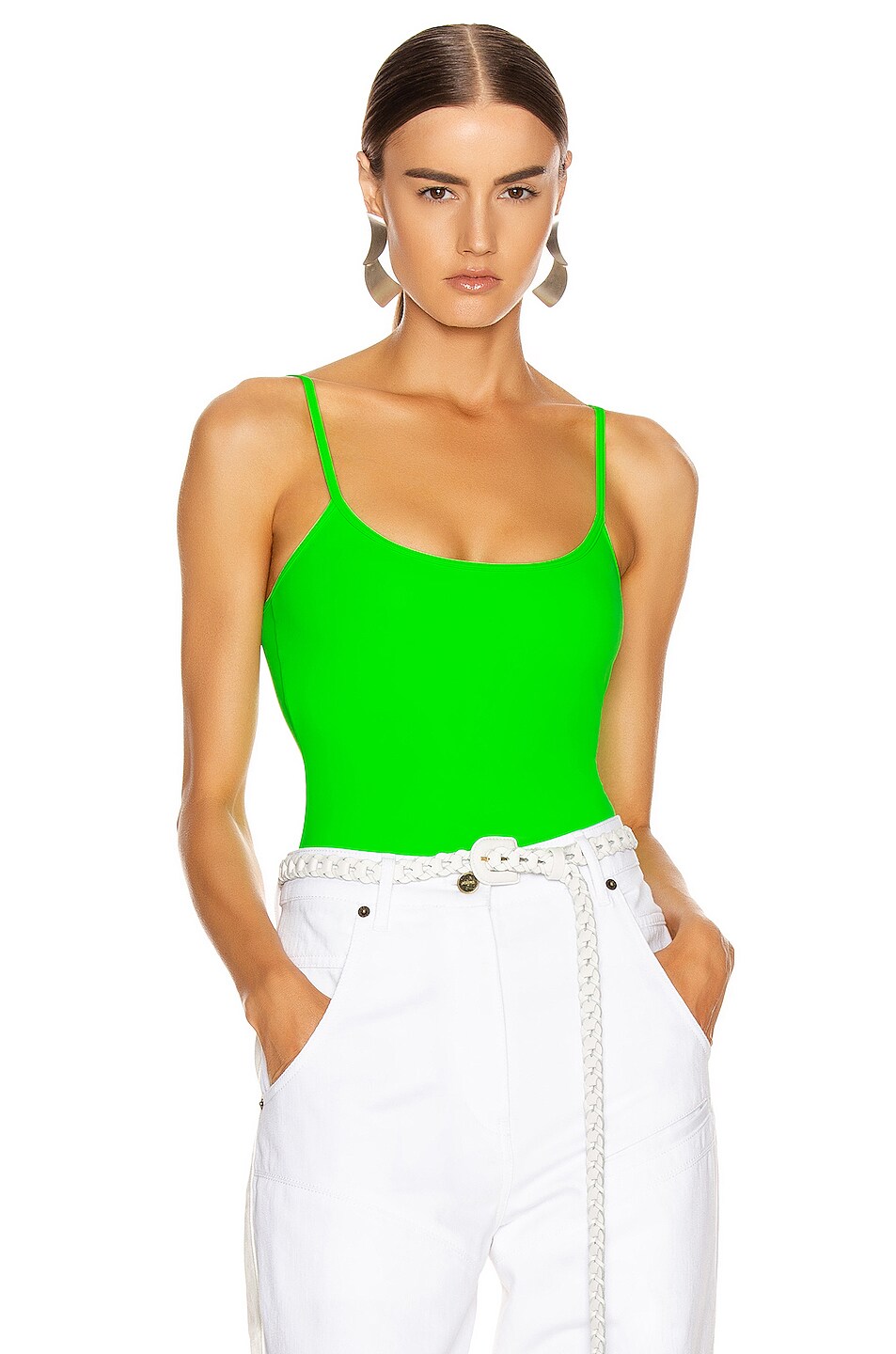 Image 1 of ALIX NYC Elizabeth Bodysuit in Electric Green