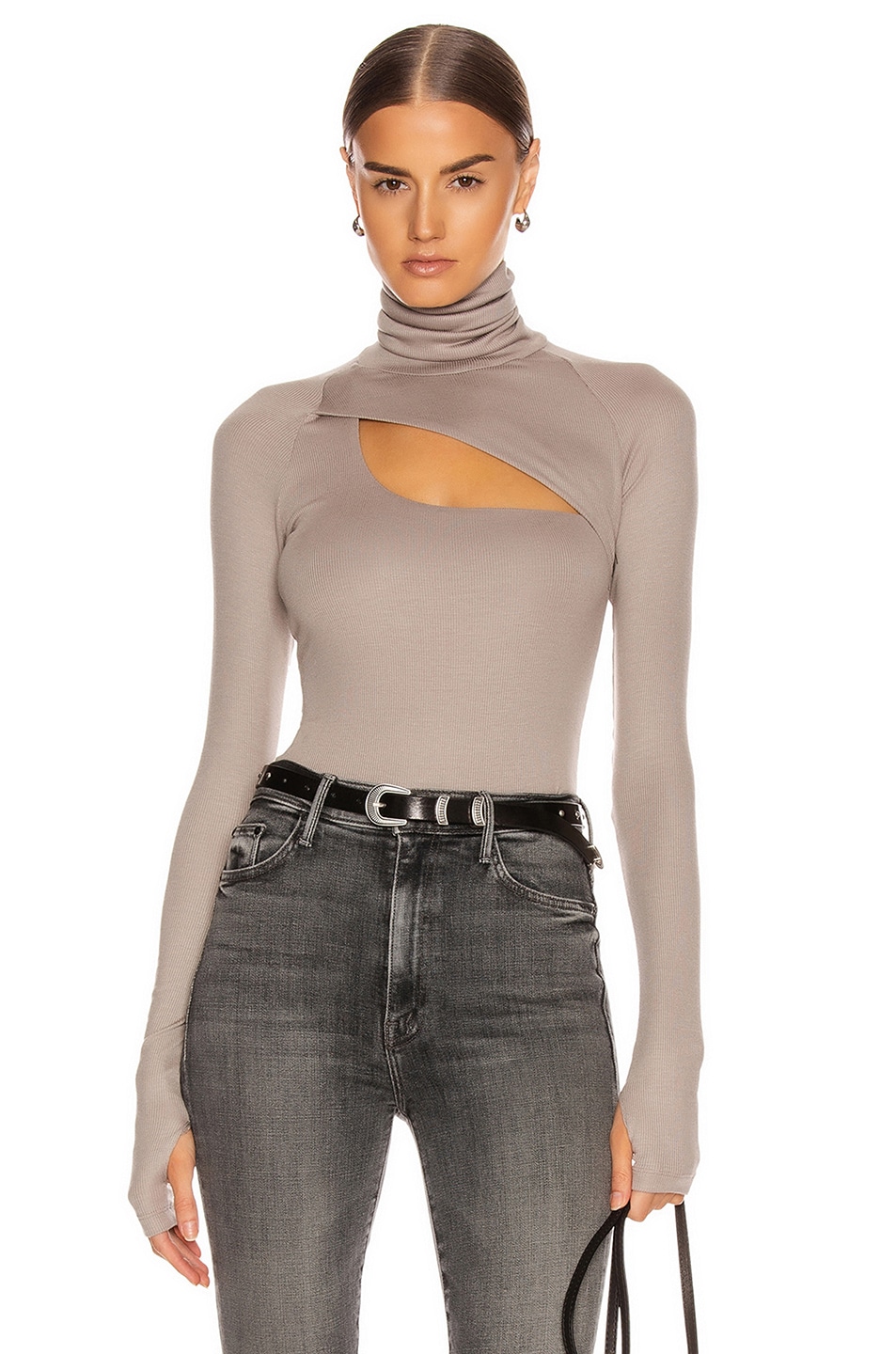 Image 1 of ALIX NYC Carder Bodysuit in Dove