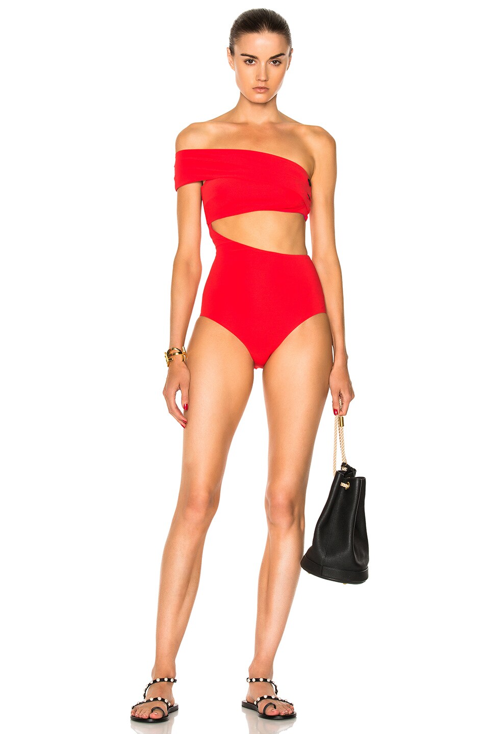 Image 1 of ALIX NYC Shelborne Swimsuit in Red