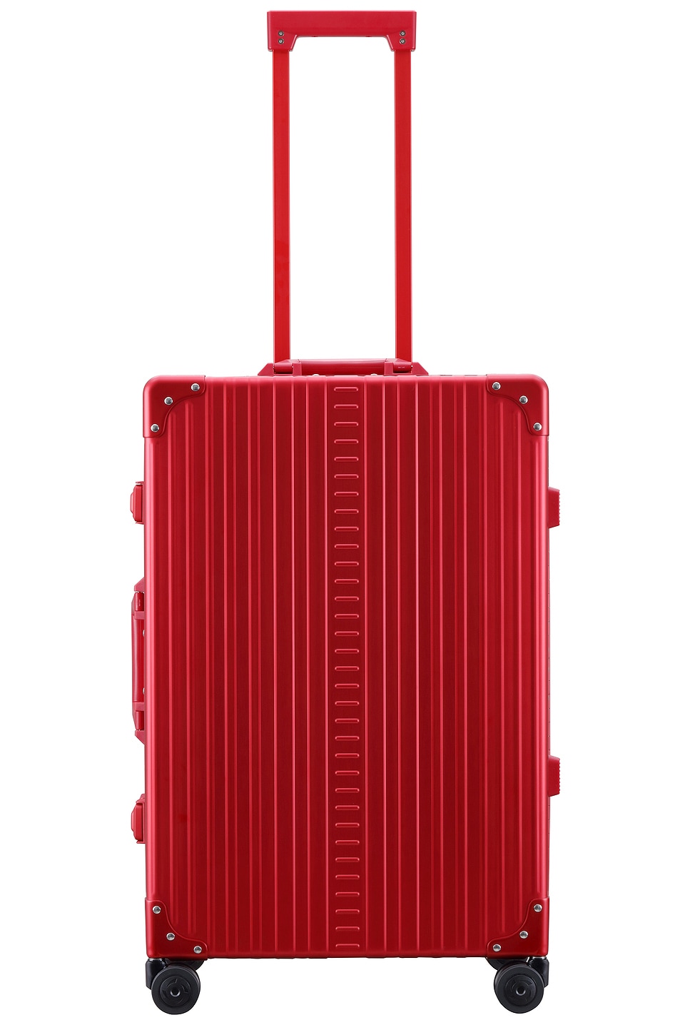 Traveler Checked 26 Suitcase in Red