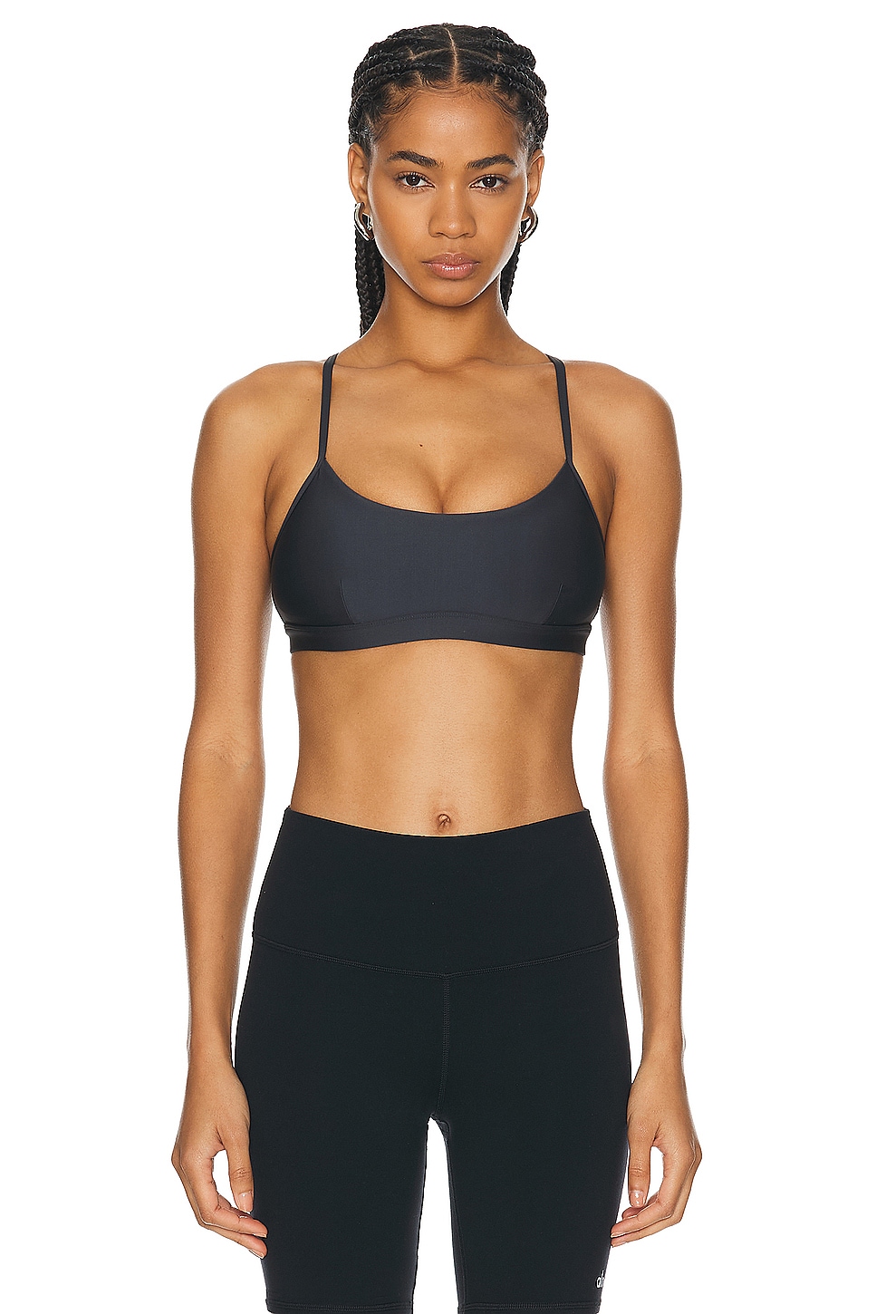 Image 1 of alo Airlift Intrigue Bra in Anthracite