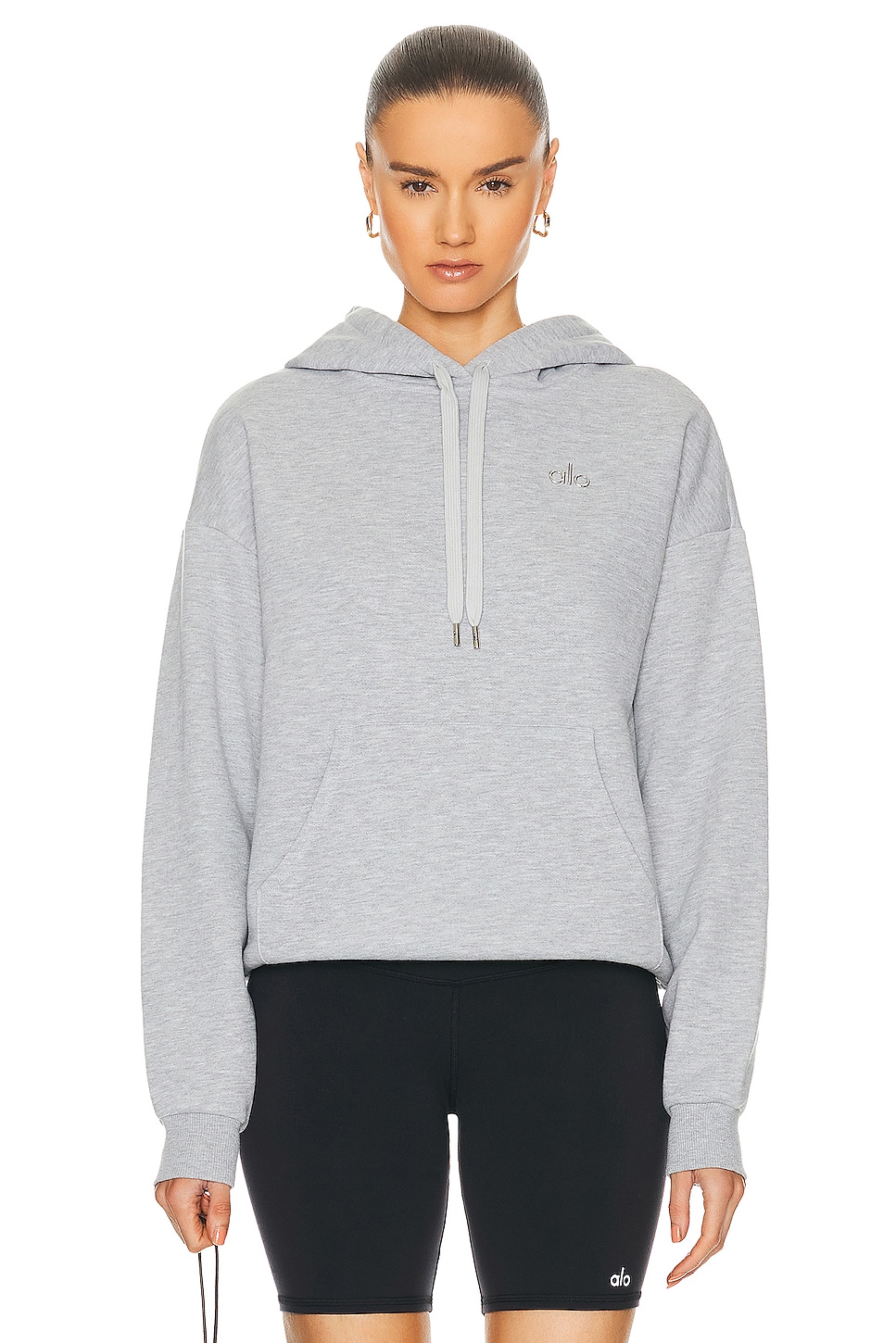 Image 1 of alo Accolade Hoodie in Athletic Heather Grey