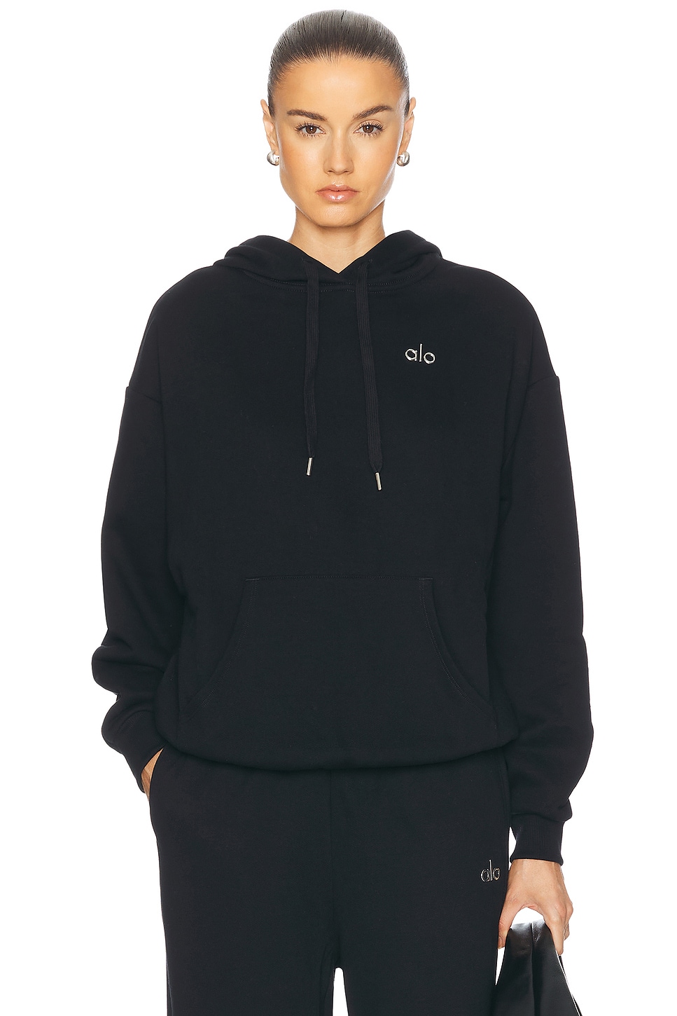 Image 1 of alo Accolade Hoodie in Black