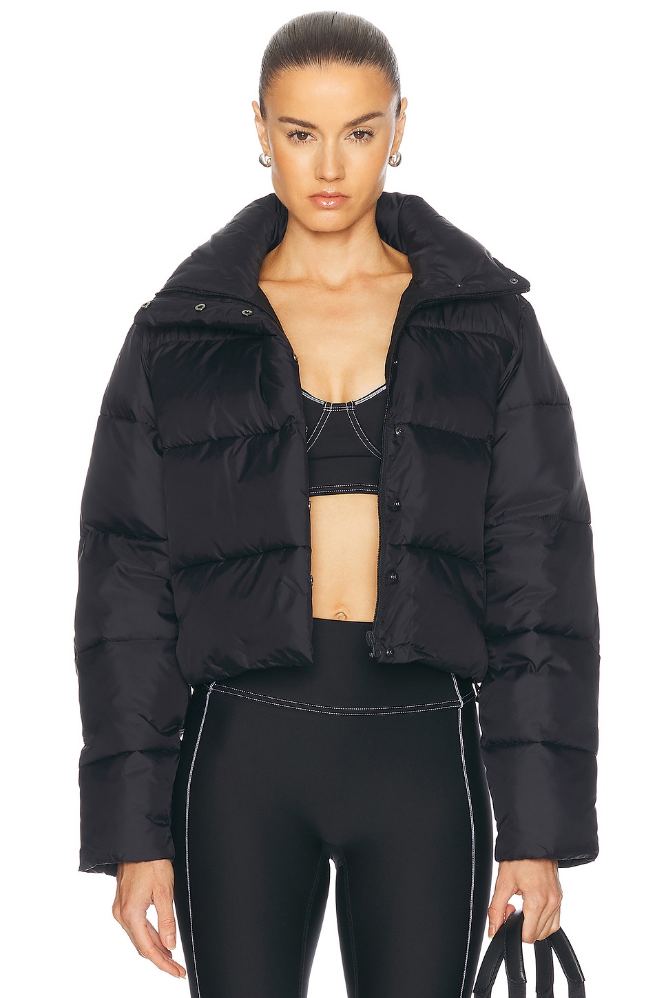 Image 1 of alo Gold Rush Puffer Jacket in Black