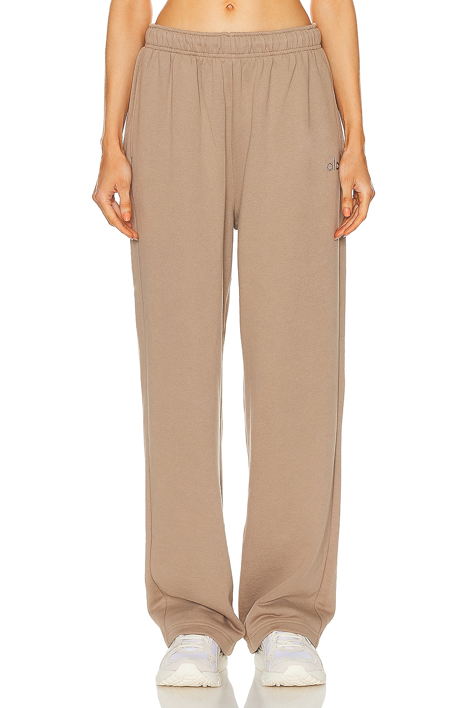 Image 1 of alo Accolade Straight Leg Sweatpant in Gravel