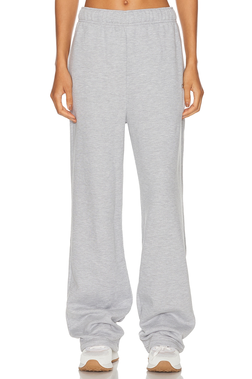 Image 1 of alo Accolade Straight Leg Sweatpant in Athletic Heather Grey